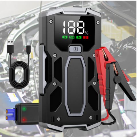 Batteri Booster 3000A – Øjeblikkelig Start Og Mobil Opladning