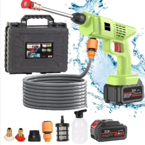 Ασύρματο Πιστόλι Καθαρισμού Αυτοκινήτου – Υψηλής Πίεσης Ψεκασμός