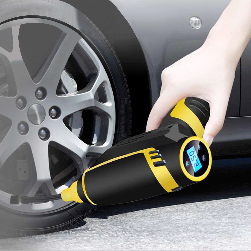 Portable Air Compressor 120W — Ideal for Car, Motorcycle, and Bicycle