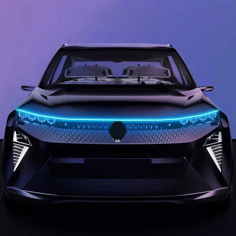車のボンネットのライトバンド
