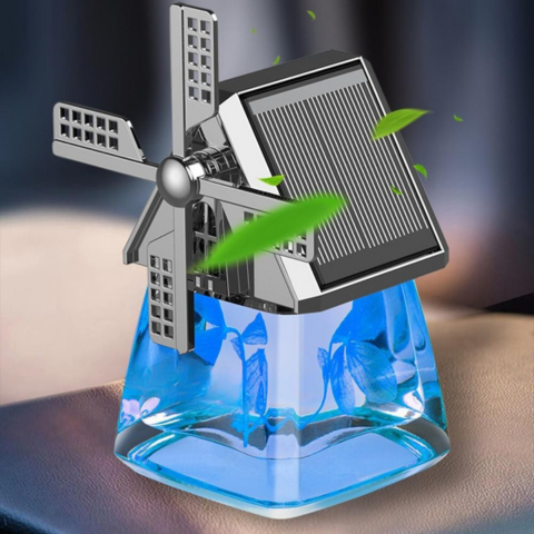 Dispozitiv de parfumare solar pentru mașină — prospețime continuă fără baterie