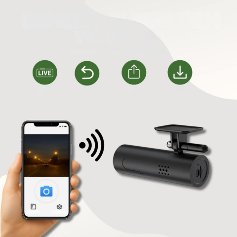 Κάμερα Εγκατεστημένη Αυτοκίνητο — Καθαρές Εικόνες Και Εύκολη Εγκατάσταση