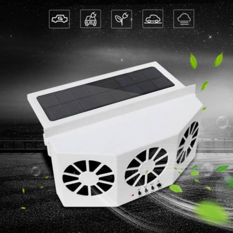 Ventilateur Solaire Pour Voiture – Idéal En Été