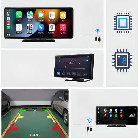 Monitor de Auto Inteligente – Conectado y Funcional