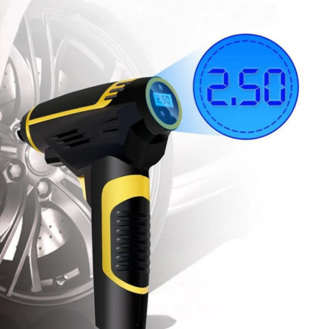 Compresor de Aire Portátil para Coche – Pantalla Digital y Luz LED