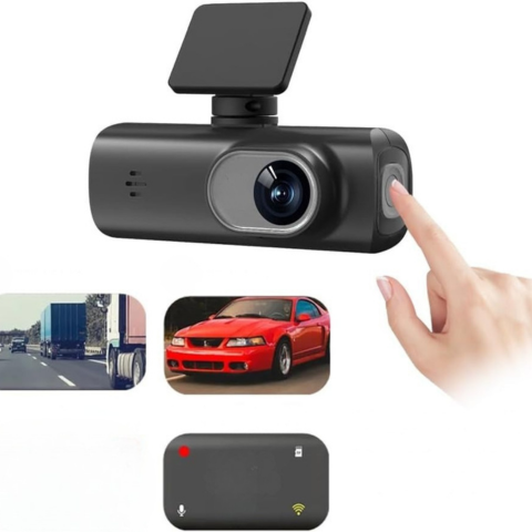 Dashcam Doppio Obiettivo – Sorveglianza Totale e Connessione WiFi