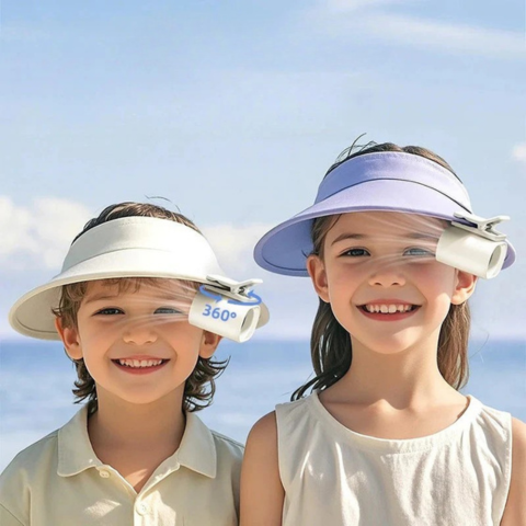 Přenosný ventilátor s LED displejem — Dlouhá výdrž baterie a osvěžující vzduch