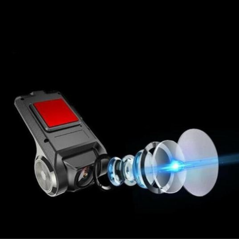 デュアルレンズフロント&リアカー監視カメラ-HD録画&連続保護