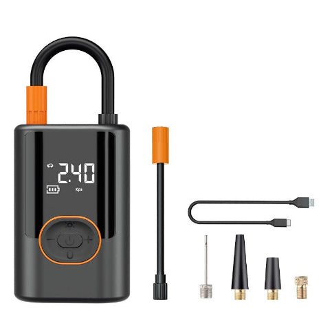 Draagbare Bandenpomp Met Digitale Manometer