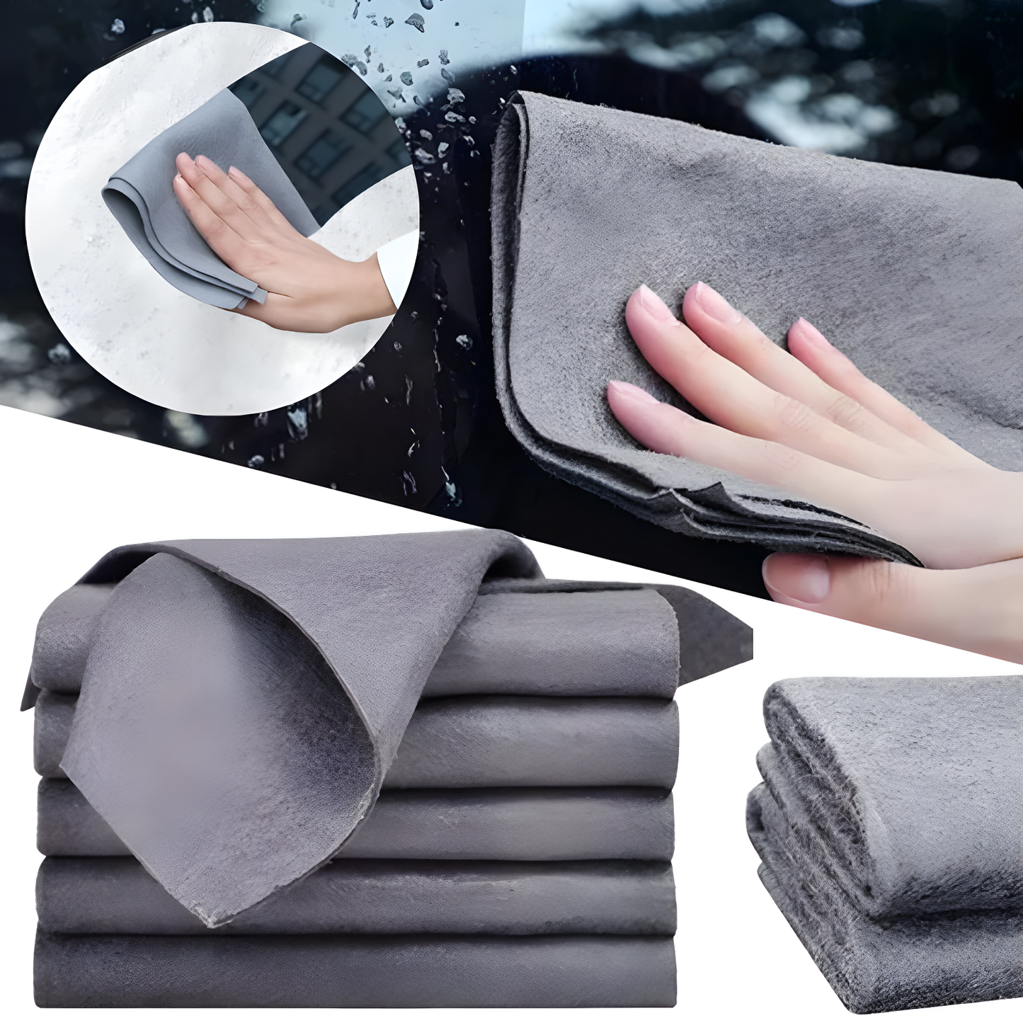 Chiffon Microfibre Voiture Ultra Absorbant – Nettoyage Carrosserie Sans Rayures