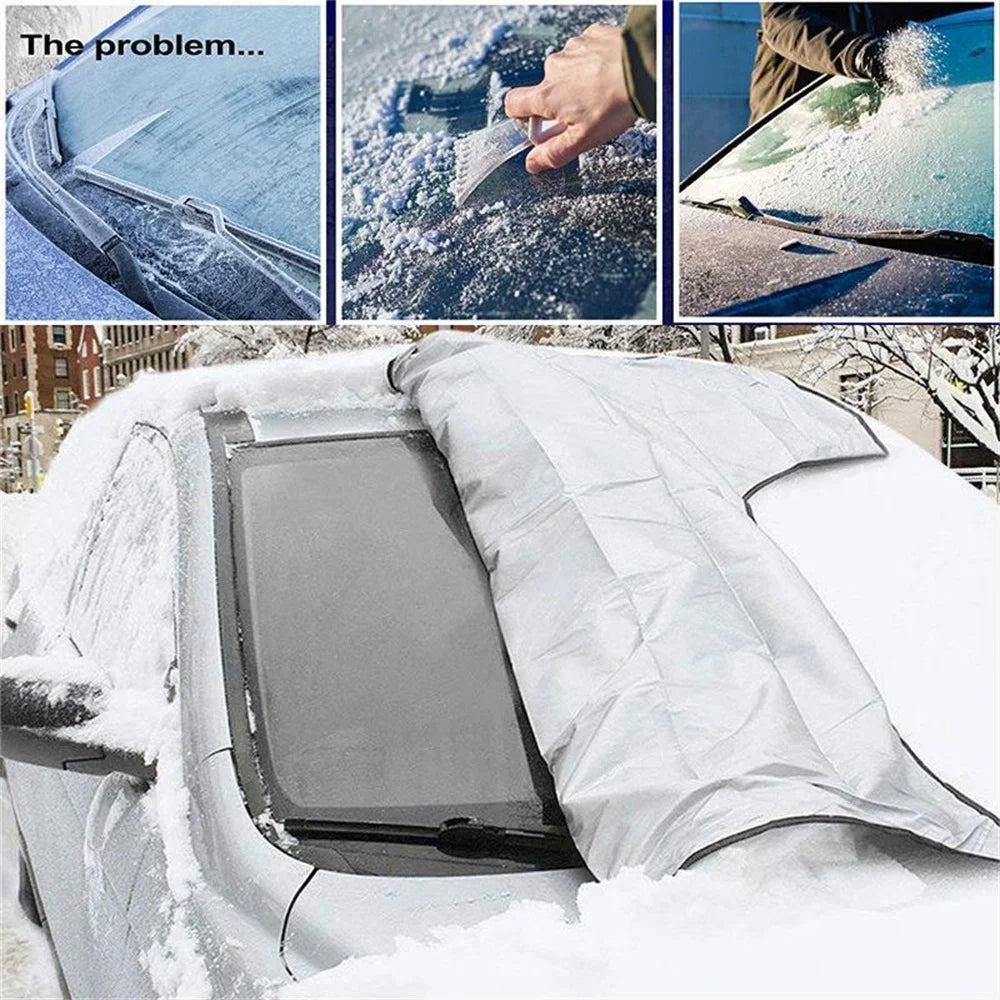 Magnetische Windschutzscheibenabdeckung — Schutz gegen Frost und Schnee 