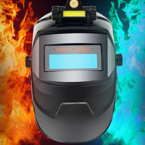Auto-Darkening Welding Mask With Headlamp 