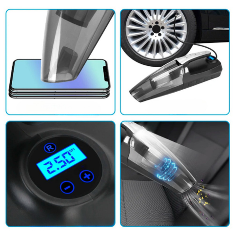 車用掃除機 4-in-1 – 高性能 12V/120W 