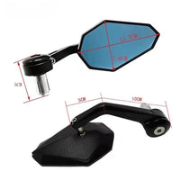 Espejos de moto anti-deslumbrantes – Universales, ajustables y diseño deportivo 