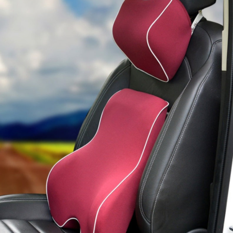 Poduszka lędźwiowa i zagłówek z pianki z pamięcią kształtu - wygoda i ulga dla pleców