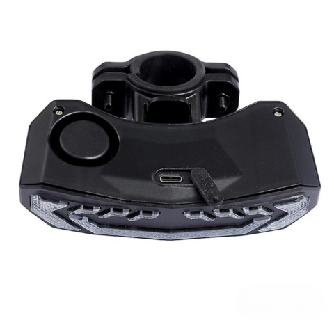 Multifunktionellt bakljus för cykel - blinkers, broms och larm