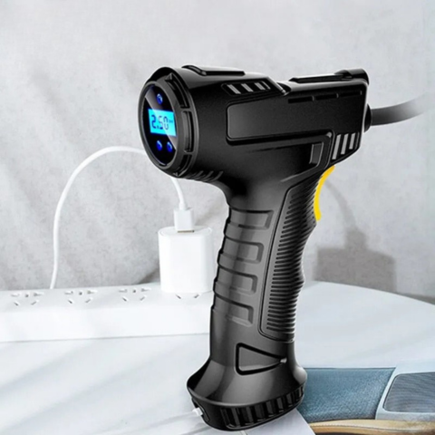 Compresor de aer portabil — Pompa inteligentă cu ecran LCD 