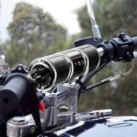 Motorcycle Speakers for Handlebar — Wireless Bluetooth, FM Radio and USB Port 