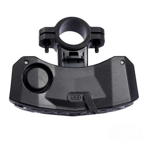 Multifunktionellt bakljus för cykel - blinkers, broms och larm