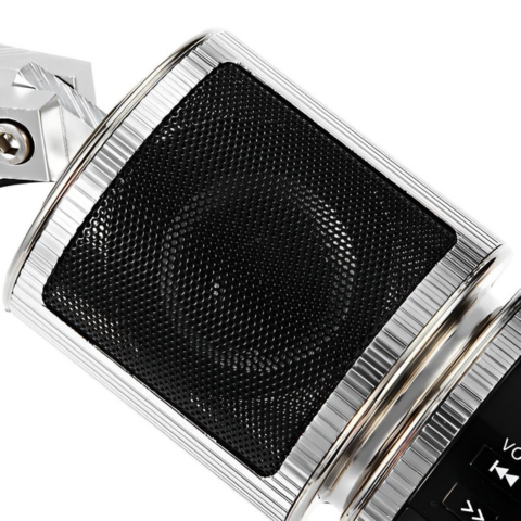 Motorcycle Speakers for Handlebar — Wireless Bluetooth, FM Radio and USB Port 