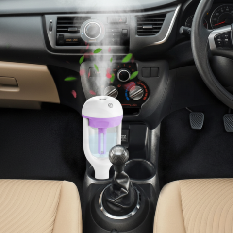 Aromatisk Diffuser Auto — Kompakt Luftfugter 