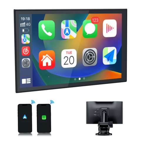 Portable Touch Screen — GPS, Music & Voice Control 