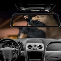 Draadloze Dashboardcamera — 12" Touchscreen Achteruitkijkspiegel 2K 