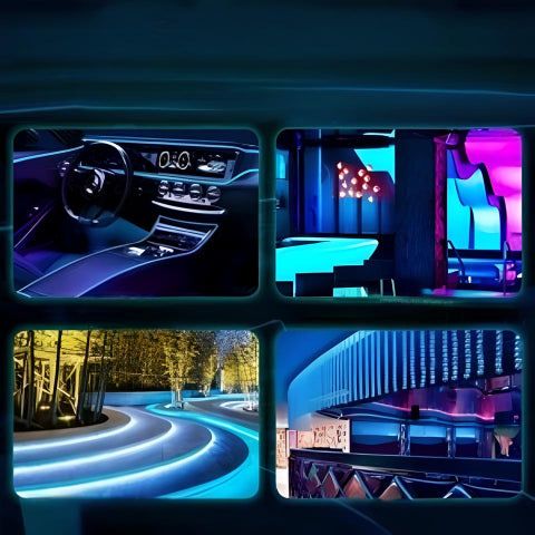 Iluminare LED Flexibil – Culori Vibrante și Instalare Ușoară 