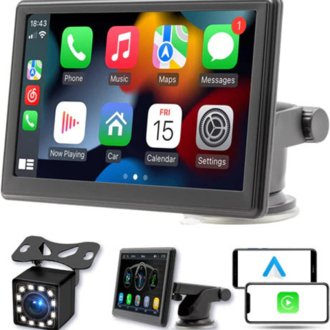 Pantalla Auto Inteligente – Navegación, Música y Cámara 