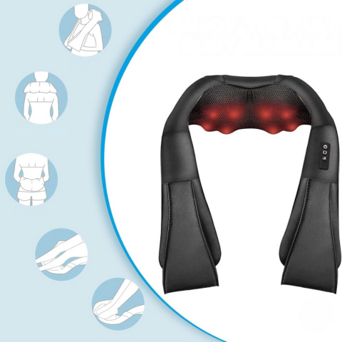 Podgrzewany masażer — relaks dla szyi, pleców i ramion 