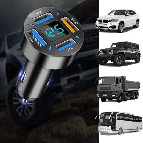 ユニバーサルシガーライター充電器とマルチUSB 