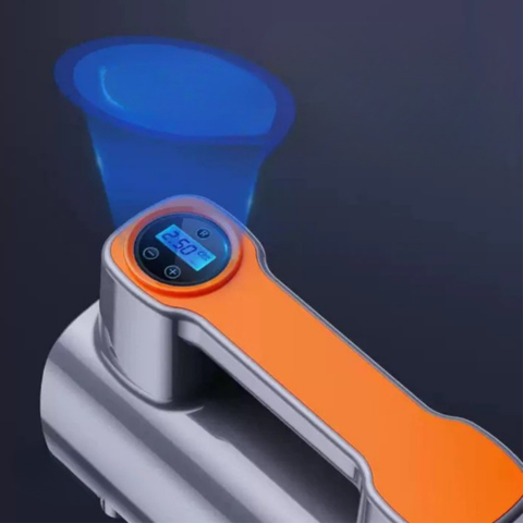 Przenośna sprężarka powietrza - cyfrowy wyświetlacz i regulowane ciśnienie