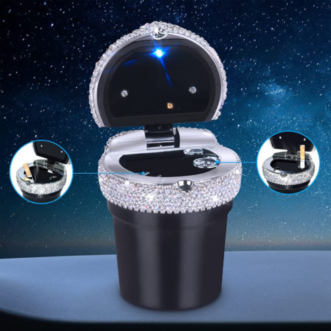 Briliáns mini autós hamutartó - Elegáns design és füstálló lezárás