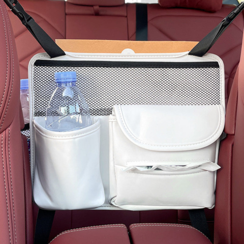 منظم معلّق في السيارة - متعدد الجيوب للإكسسوارات اليومية