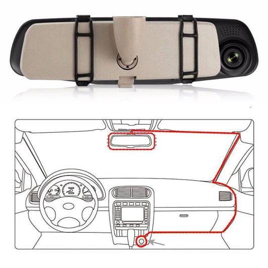 Kaksoisobjektiivinen kojelautakamera - Jatkuva seuranta ja laajakulma