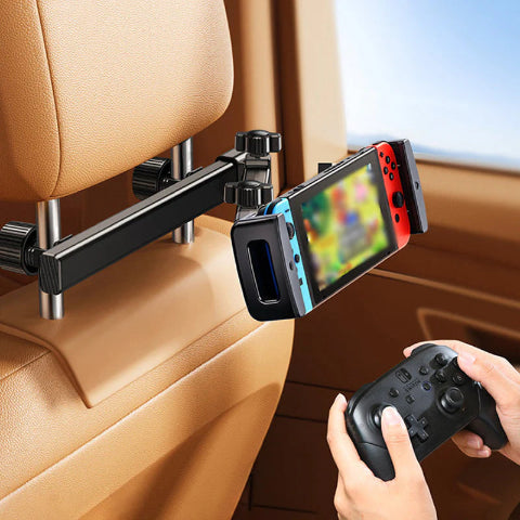 Support per telefono e tablet per auto – Fissaggio regolabile per poggiatesta 